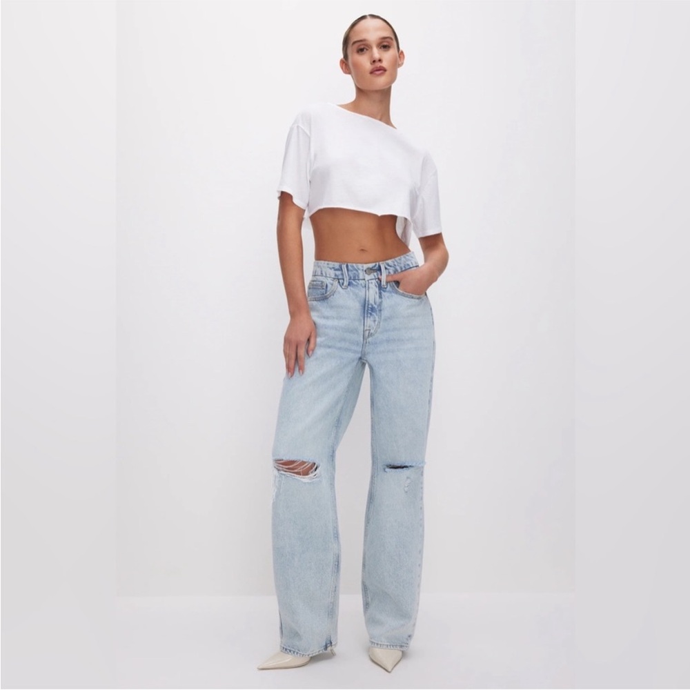 GOOD AMERICAN Good 90s Relaxed Jeans Size 14/ 32 NWT